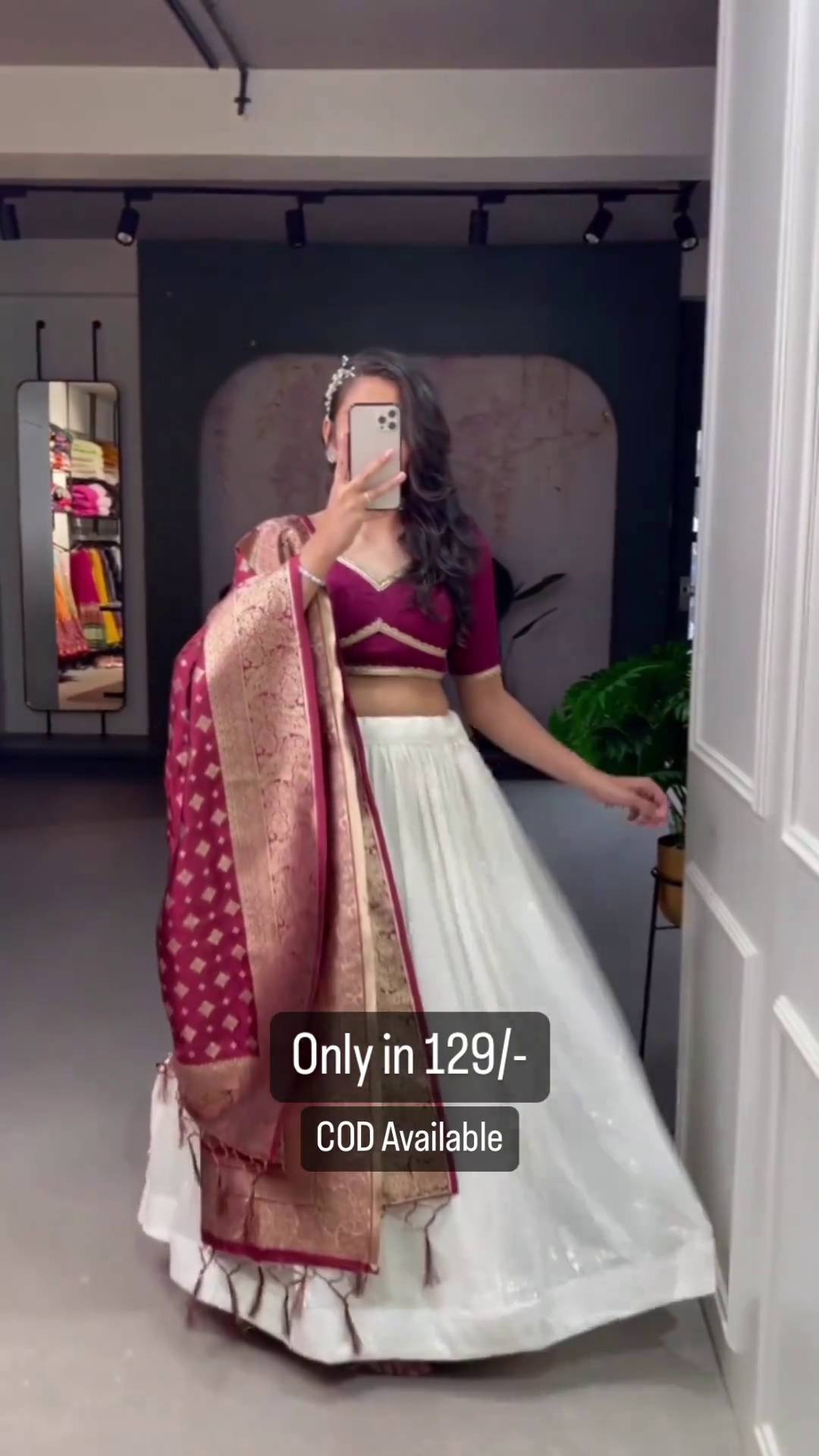 👑✨ Royal Maroon Designer Lehenga Choli Set with Premium Banarasi Dupatta | Traditional Festive, Wedding & Party Wear for Women ✨👑