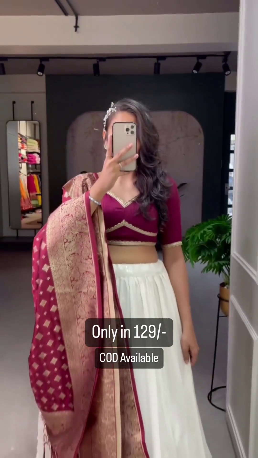 👑✨ Royal Maroon Designer Lehenga Choli Set with Premium Banarasi Dupatta | Traditional Festive, Wedding & Party Wear for Women ✨👑