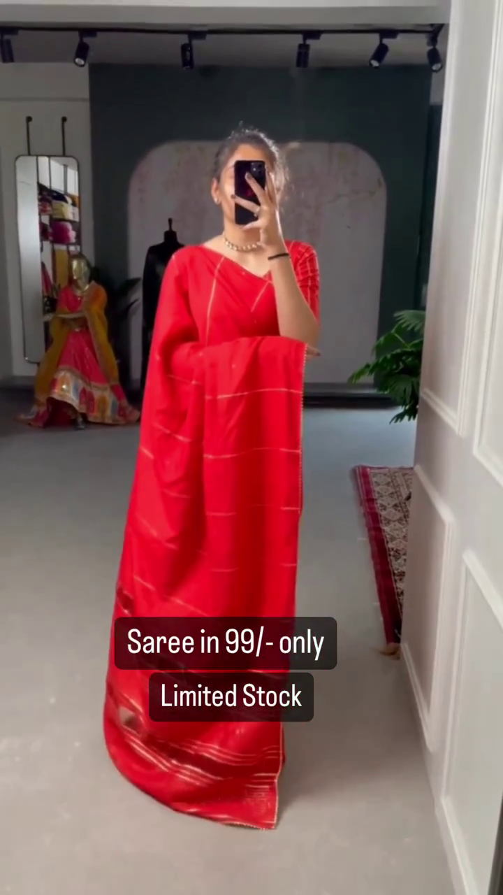 ❤️✨ Elegant Ruby Red Designer Saree for Women | Premium Traditional Ethnic Wear | Festive, Wedding, Party & Celebration Collection ✨❤️