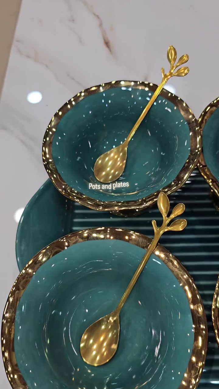 Premium Dessert & Dip Serving Platter | Elegant Tableware Collection 🍽️💛