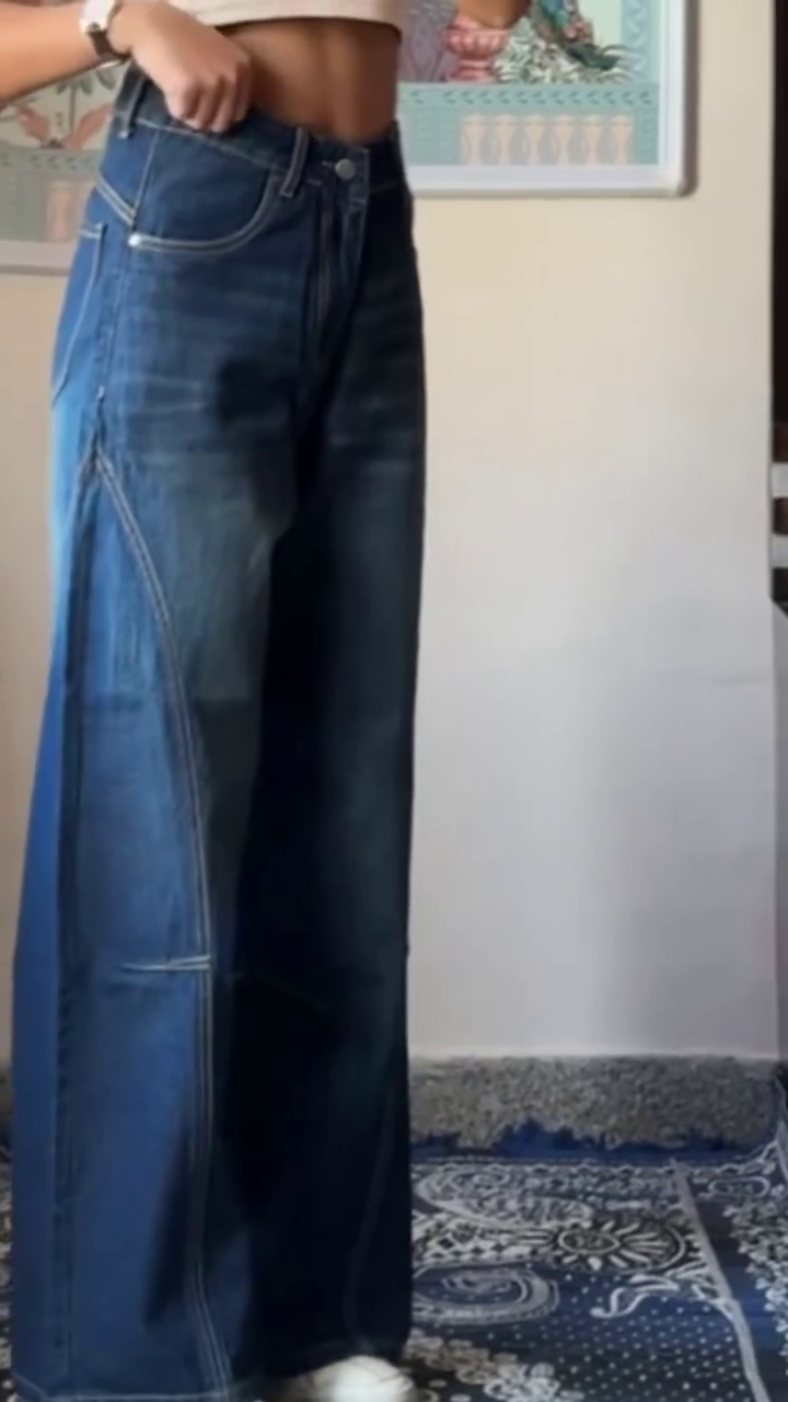 👖✨ Urban Muse Wide-Leg Denim Jeans for Women ✨👖