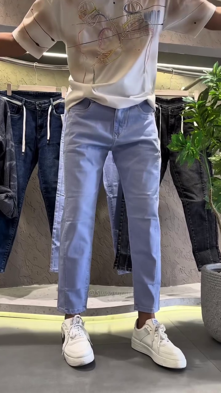 💙🤍 Premium Light Blue Straight-Fit Jeans for Women | Stylish Mid-Rise Casual Denim Pants with Classic 5-Pocket Design | Trendy Everyday & Streetwear Jeans | Multiple Colours, Designs & Sizes XXS–XXL
