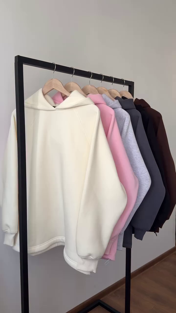 💗 Premium Minimalist Pullover Hoodie – Classic Solid Streetwear Sweatshirt