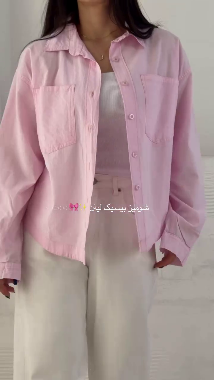 🌸✨ Premium Women’s Soft Pink Utility Shirt Jacket – Chic Casual Layering Wear